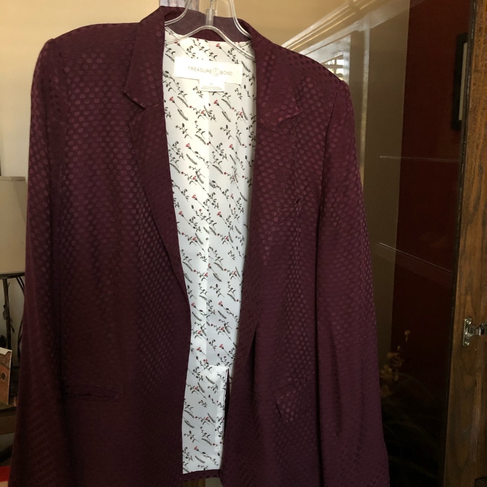 Maroon Treasure & Bond Blazer
